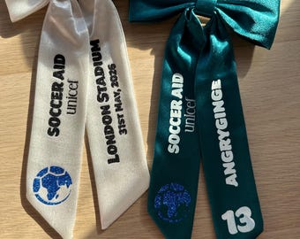 Soccer Aid Hair Bows
