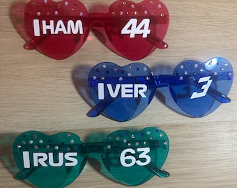 Formula 1 Heart Driver Glasses