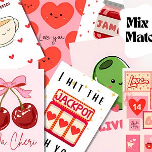 Mix & Match Set of 3, 5 or 9 Postcards, Cute Postcards, Aesthetic Postcards, Notes