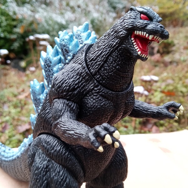 Supercharged Godzilla 6" Bandai vinyl figure Trendmasters-inspired custom repaint