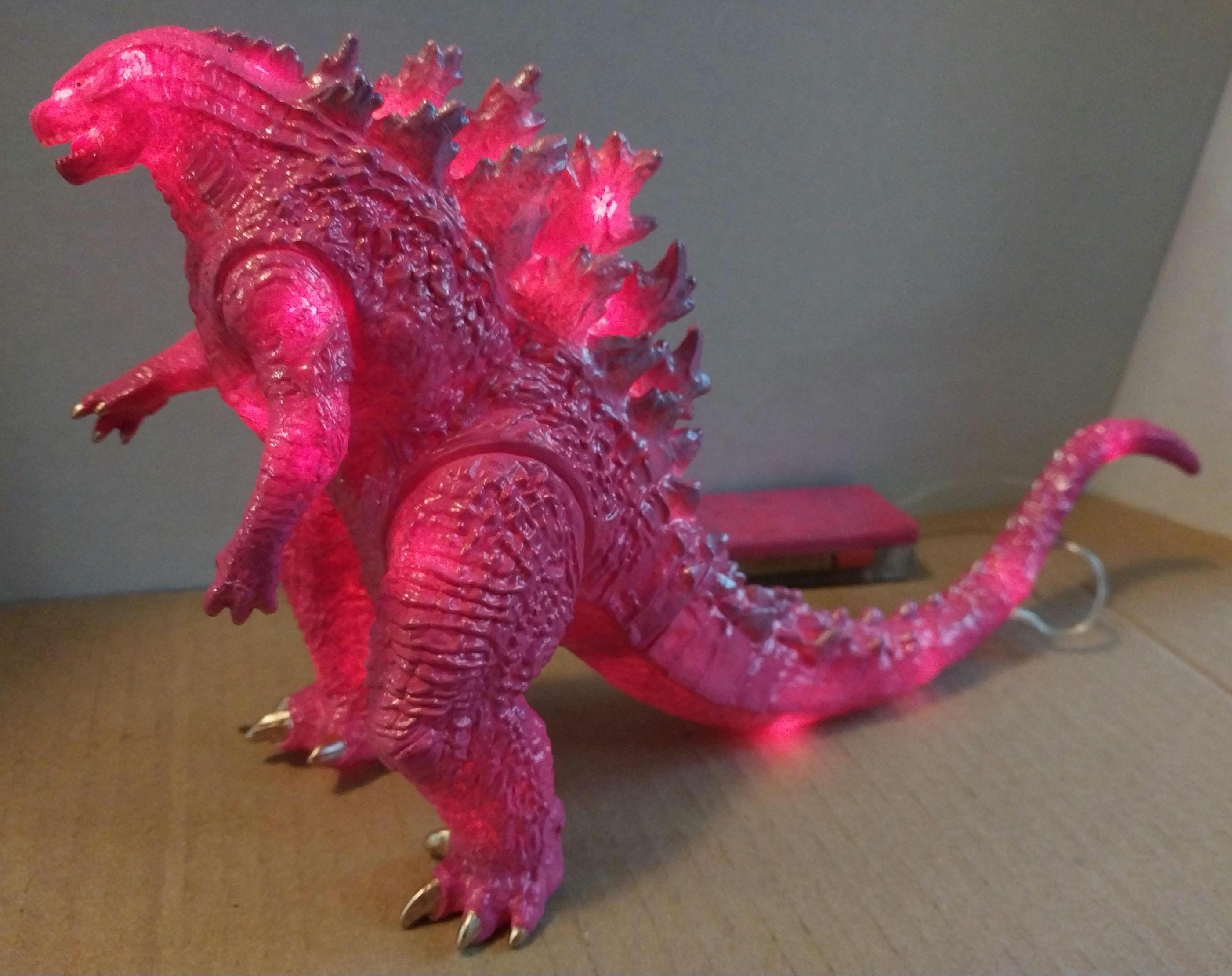 蛍光ピンク「デスゴジ350」　Godzilla figure Godzilla 84 Soft Vinyl - Cherry Blossom GID Variant – Mondo