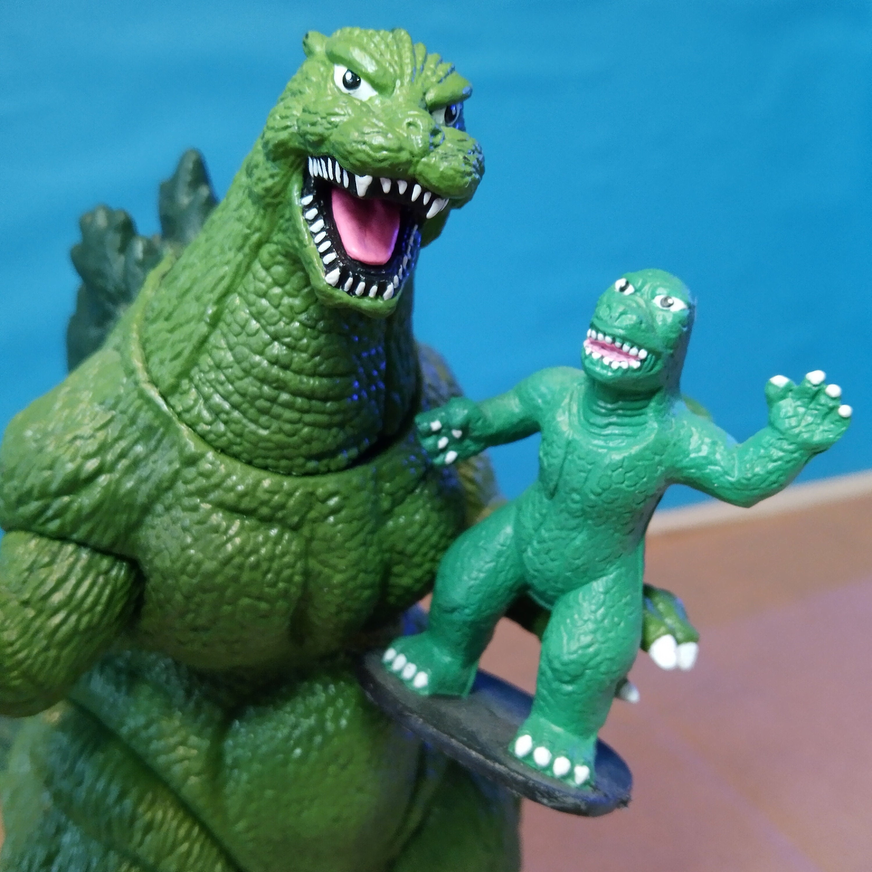 Hanna-barbera Version Godzilla Figure Repaint W/ 'godzooky Hanna-barbera Version Godzilla Figure Repaint W/ 'godzooky