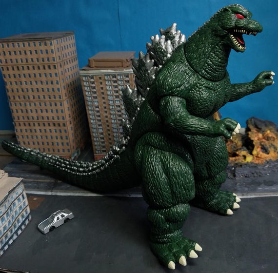 Godzilla 1994 'trendmasters Version' Homage Repaint - Customized