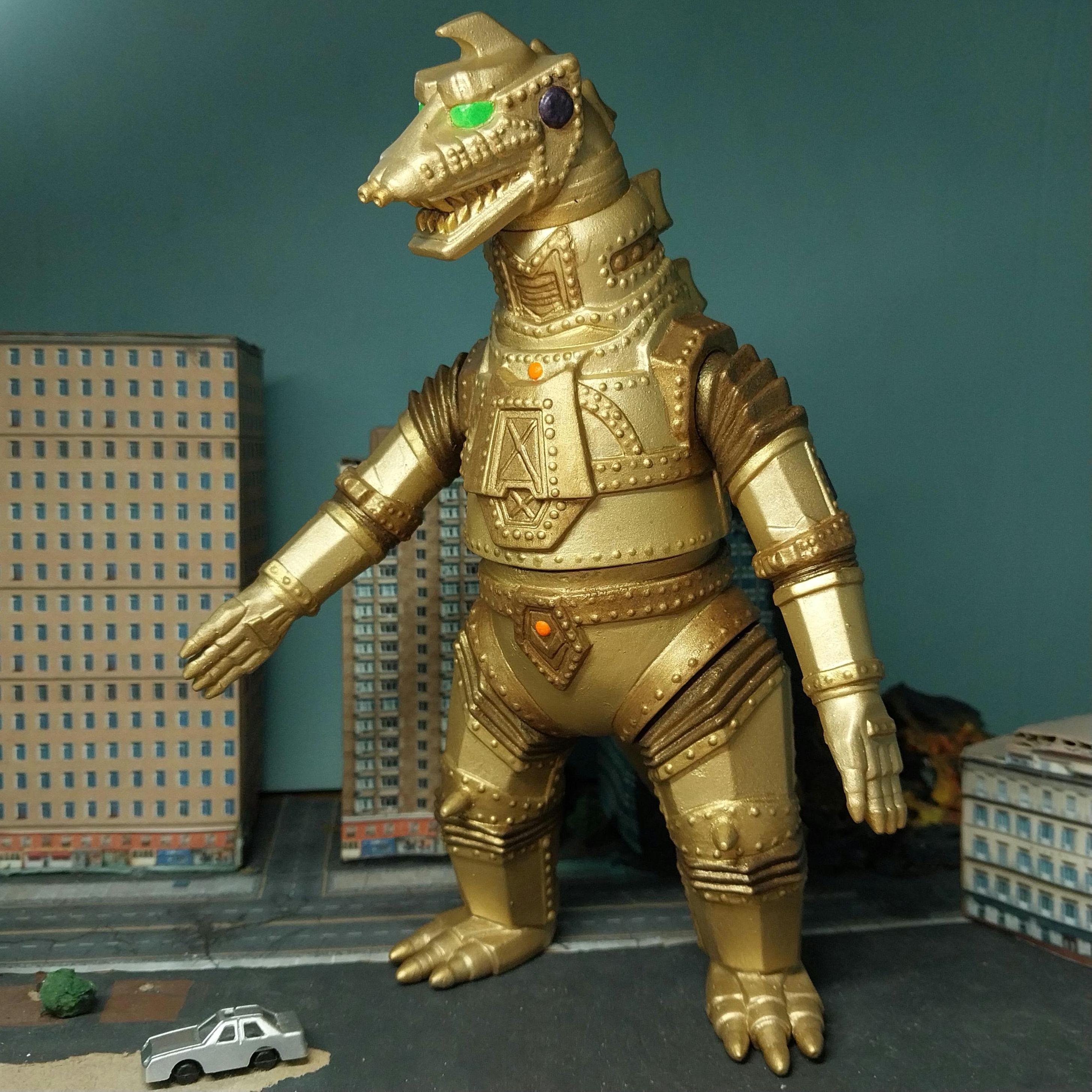 Mechagodzilla 1974 Retro Gold Version Custom Repainted 7