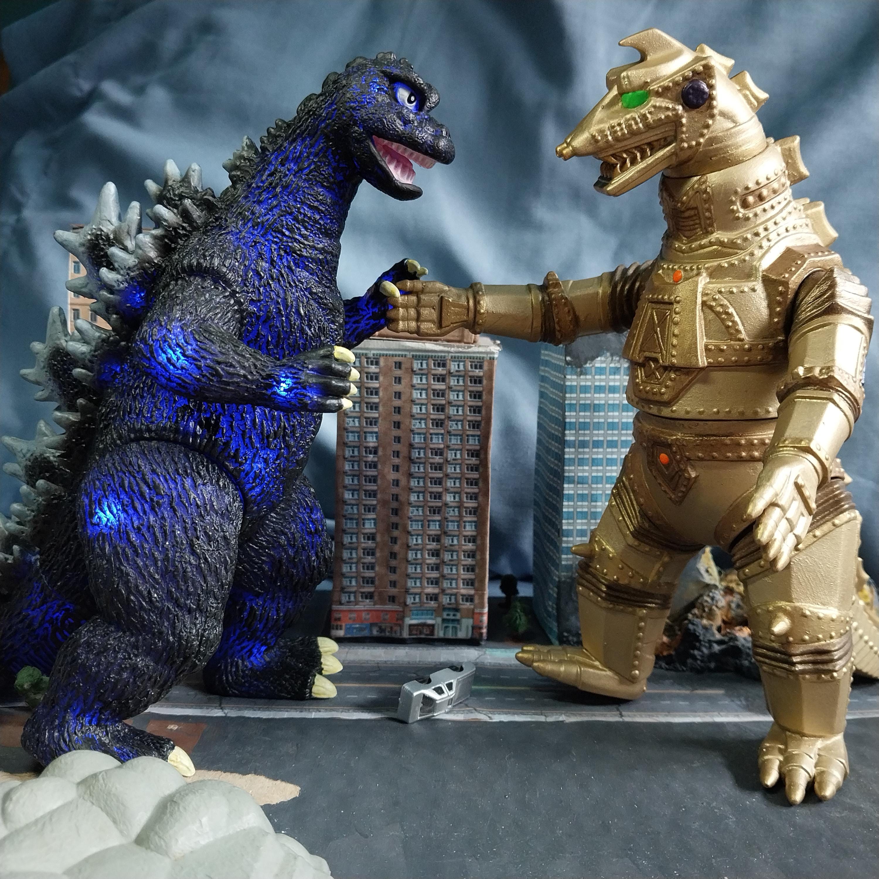 その他 Mecha Godzilla Custom Mechagodzilla 1974 Retro Gold Version Custom Repainted 7