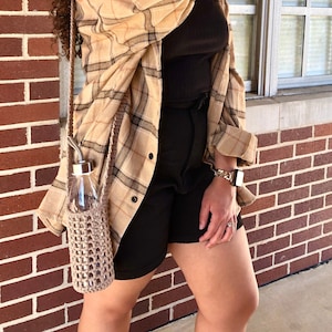 Water Bottle Sling, Bottle Sling Carrier, Bottle Purse, Drink Holder, Crossbody Bag, Water Bottle Holder, Drink Carrier, Water Bottle Bag