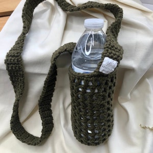 Bottle Bag, Drink Carrier, Water Bottle Holder, Hiking Bag, Crossbody Bags for Women, Hiking Bottle Holder, Cup Holder, Waterbottle Sling