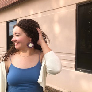 Leuke oorbellen, leuke oorbellen bengelen, leuke oorbellen voor vrouwen, leuke oorbellen voor leraren, leuke oorbellen set, leuke oorbellen voor vrouwen bloem