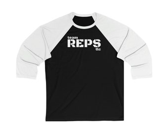 Team Reps LLC Unisex 34 Sleeve Baseball Tee