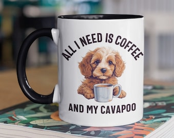 Dog Coffee Mug Cavapoo Lover Mug for Cavapoo Owner Cavapoo Coffee Mug for Dog Lover
