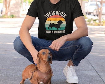 T Shirt for Dachshund Lovers Dachshund Shirt Golden Dachshund Lover T-Shirt for Dachshund Owner Dachshund Dog Shirt for Dog Lover