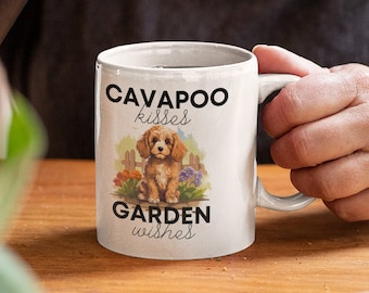 Regalo per tazza da caffè per cani Tazza Cavapoo per proprietario di Cavapoo Tazza da caffè per gli amanti di Cavapoo Regalo per giardinieri