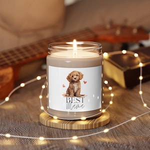 Regalo de vela perfumada para perro mamá vela regalo de vela de aroma personalizado para mamá Cavapoo