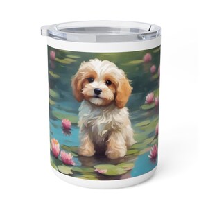 Taza de café aislada para los amantes de los perros Cavapoo Taza de café Cavapoo Lover Taza de café aislada para el propietario de Cavapoo Taza de perro para los amantes de los perros