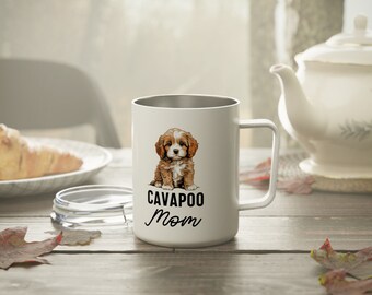Insulated Coffee Mug Cavapoo Gift For Her Cavapoo Mom Mug For Cavapoo Coffee Mug I love Cavapoos