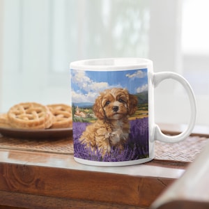 Dog Coffee Mug Gift Cavapoo Mug for Cavapoo Owner Coffee Mug for Cavapoo Lovers Gift for Gardeners
