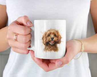 Tazza da caffè per cani Tazza per amante di Cavapoo per proprietario di Cavapoo Tazza da caffè Cavapoo per regalo per amanti dei cani