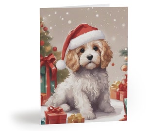 Cavapoo wenskaart Kaart voor Cavapoo Eigenaar Cavapoo Card Cadeau voor Cavapoo Card Cavapoo Dog Lover Gift (8, 16 en 24 st)