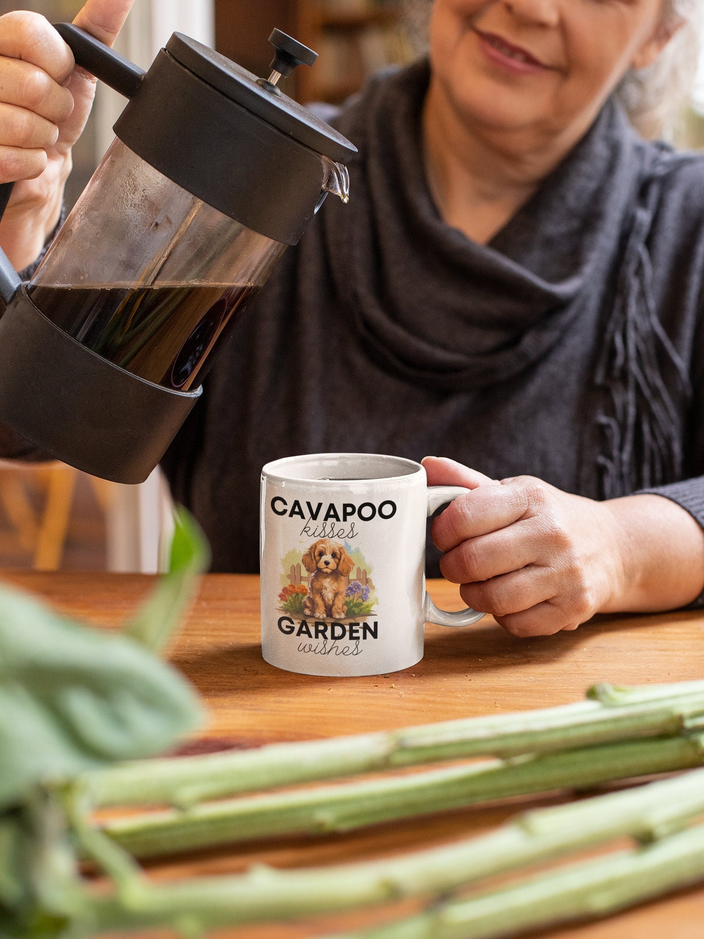 Dog Coffee Mug Gift Cavapoo Mug for Cavapoo Owner Coffee Mug for Cavapoo Lovers Gift for Gardeners