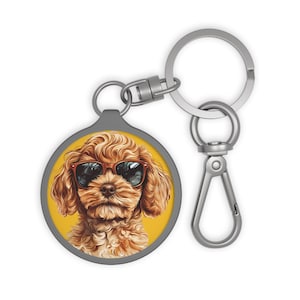 Keyring for Dog Lovers Cavapoo Keyring Cavapoo Lover Keyring for Cockapoo Owner Dog keyring for Dog Lover