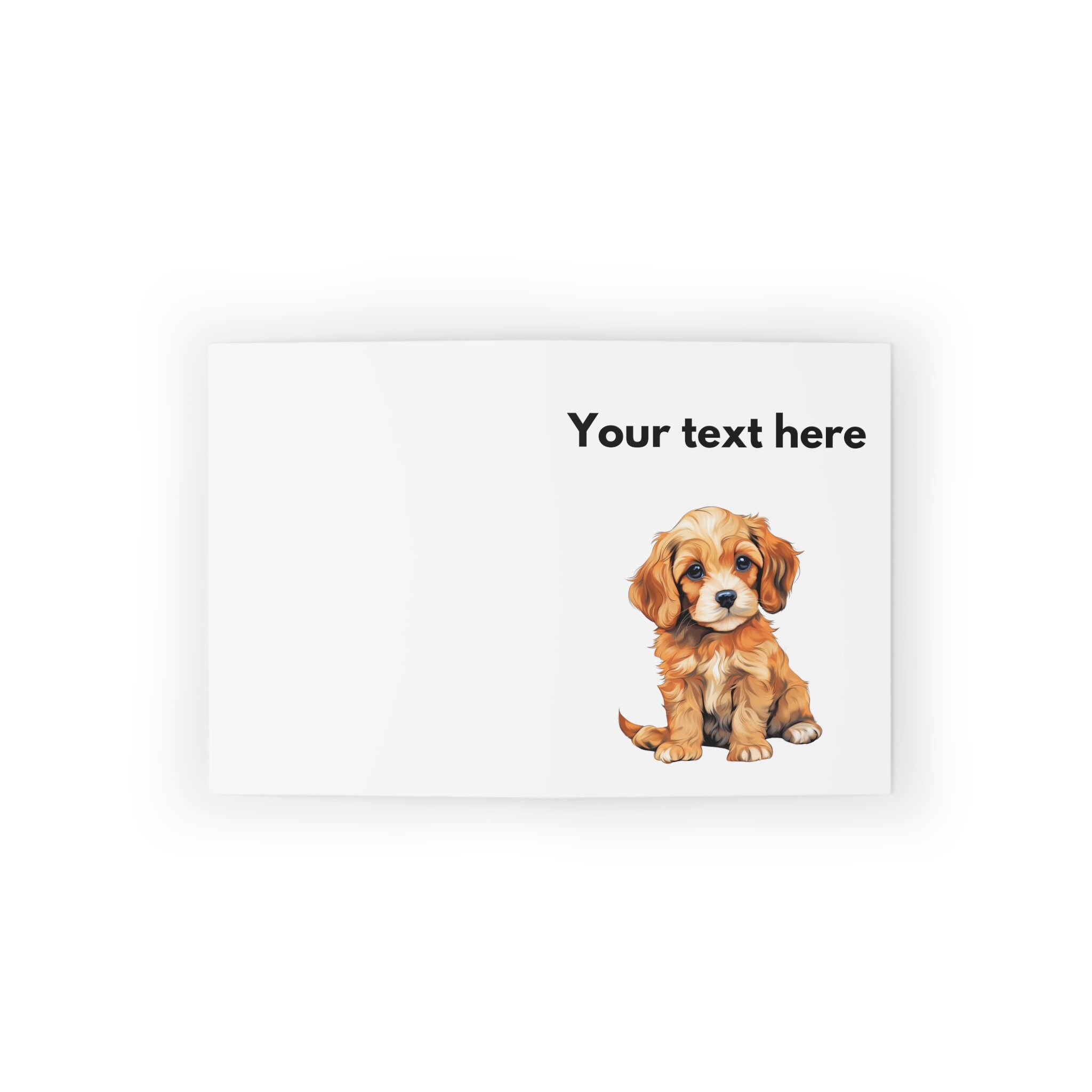 Cavapoo Greeting Card Custom Text Card for Cavapoo Owner Cavapoo Card ...