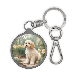 Sleutelhanger voor hondenliefhebbers Cavapoo sleutelhanger Cavapoo minnaar Sleutelhanger voor Cavapoo eigenaar Hondensleutelhanger voor hondenliefhebber