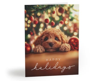 Cavapoo-wenskaart Kaart voor Cavapoo-eigenaar Cavapoo-kaart Cadeau voor Cavapoo-kaart Cadeau hondenliefhebber Cavapoo (8, 16 en 24 stuks)