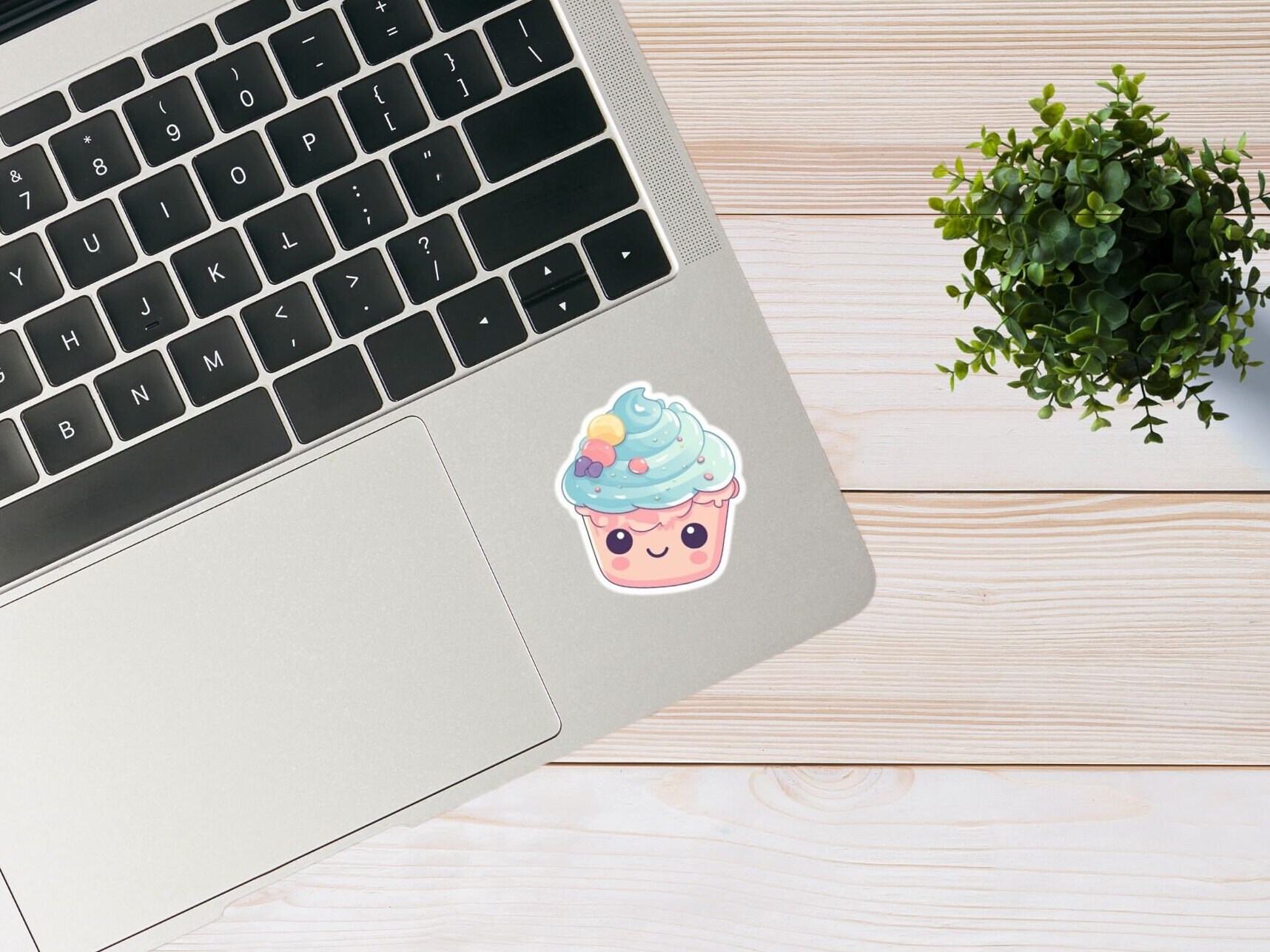 Kawaii Cupcake Clipart Digital Download Stickers Sweet Cupcake High ...