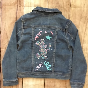 Size 5T Custom Mickey Jean Jacket
