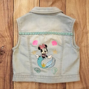 Size 5 Embroidered Minnie Jean Vest