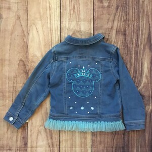3T Embroidered Cinderella Jean Jacket