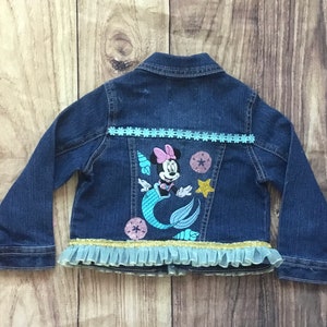 2T Bestickte Minnie Jean Jacke