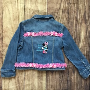 4T  Embroidered Minnie Jean Jacket