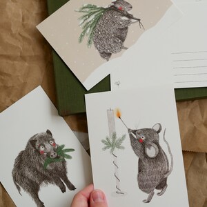 Christmas greeting cards - Set of three