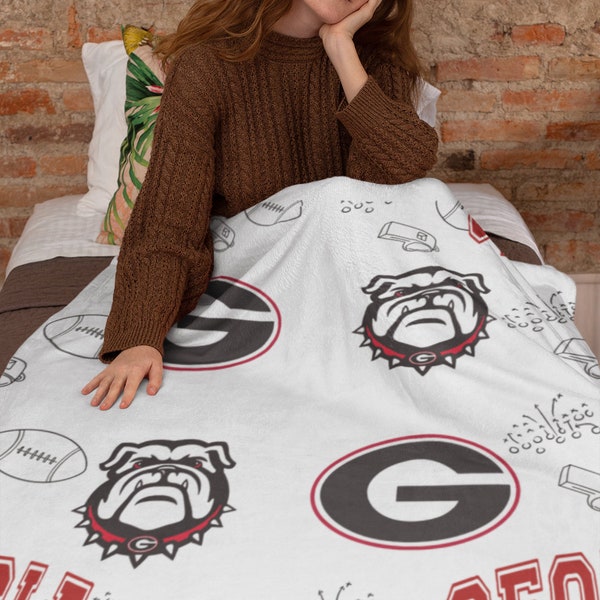 Uga Throw Blanket Etsy