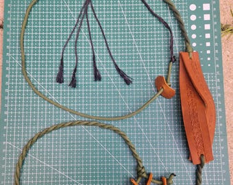 Correa Titan Heritage / Trenzado balear de 2 hebras / Lazos dobles forrados en cuero / Refuerzo de Kevlar