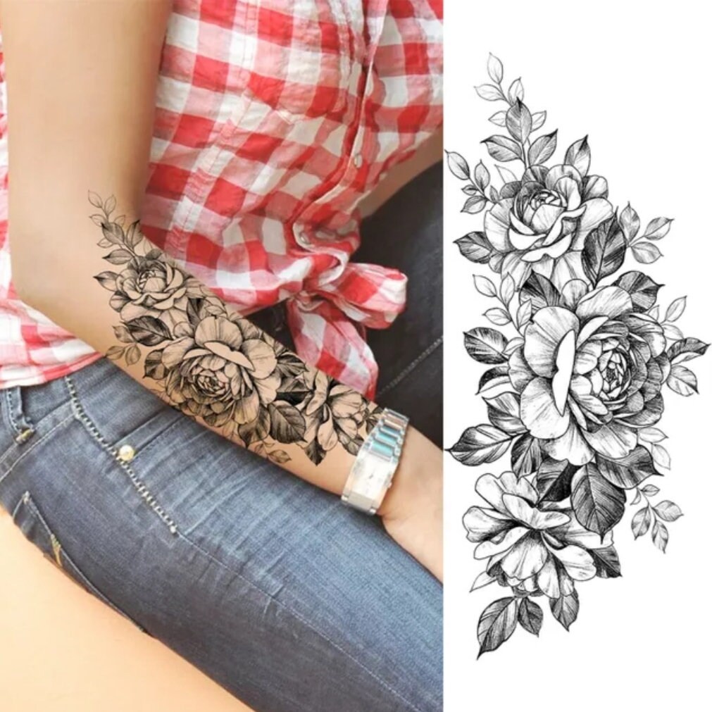 Manga de flores mujer hot sale