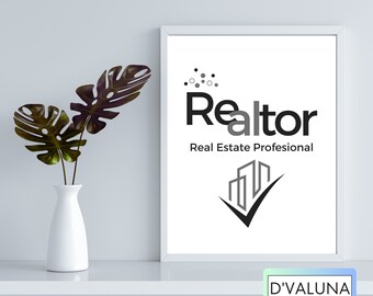 Realtor Meaning -Real Estate Posters Printable | Real Estate Quotes | Printable Wall Art | Real Estate Office Decor