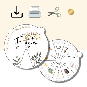 Easter Story Wheel, Resurrection Sunday Lesson, Holy Week Easter ...