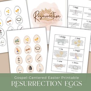 Ostern Auferstehung Ei Aktivität, christliches Osterhandwerk, Ostergeschichte druckbare Ostergeschichte, Ostereier Auferstehungsgeschichte, sofortiger PDF-Download