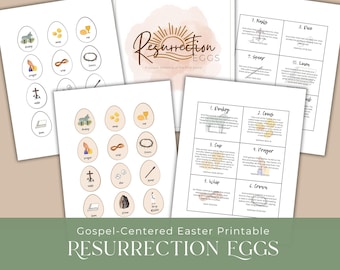 Resurrection Egg Story Printable: Christian Easter Activity (Instant PDF Download)