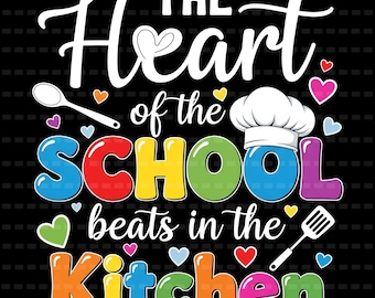 School Kitchen Staff PNG, Lunch Lady Design (Digital Download)