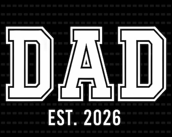 Promoted to Dad 2026 PNG File, First Time Dad Gift (Digital Download)