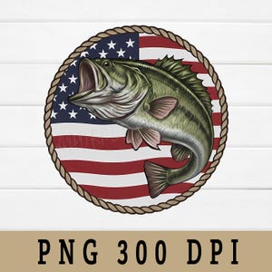 Bandera estadounidense de bajo (PNG), diseño de sublimación de caza, diseño de parche de sombrero, descarga digital