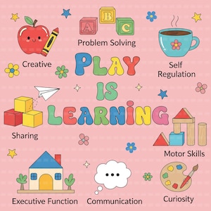 Play Is Learning PNG, Back to school PNG, Teacher Png, Back to School Png First Day of School, Preschool Learning Design, teacher shirt png