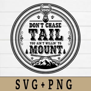 Lustiger Hirsch jagen Patch Design - SVG PNG (digitaler Download)