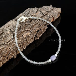Labradorite Beaded Bracelet, 2mm Labradorite Micro Faceted Round Beads Necklace, Labradorite With Blue Quartz Tiny Beads Bracelet For Gifts.