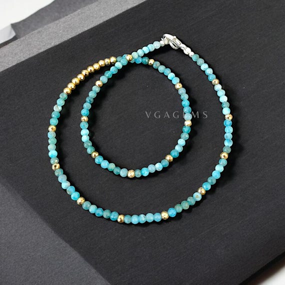 グリーンアパタイトロンデルカットネックレス グリーンアパタイトロンデルカットネックレス