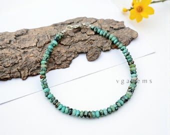 黒とターコイズのビーズブレスレット 楽天市場】ターコイズ ブラックスピネル ブレスレット 天然石