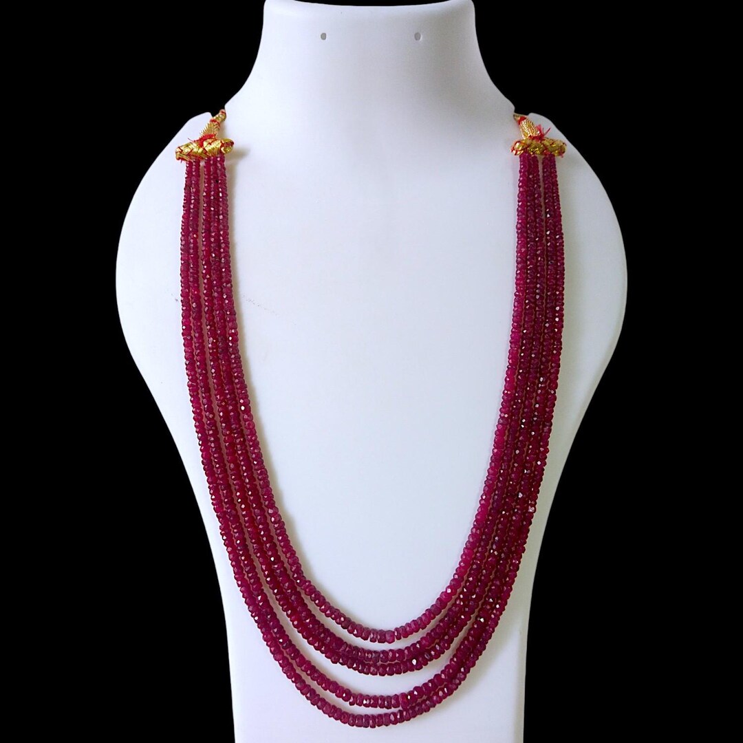 TOP 809.00 CTS EARTH MINED ROUND CARVED RICH RED RUBY BEADS